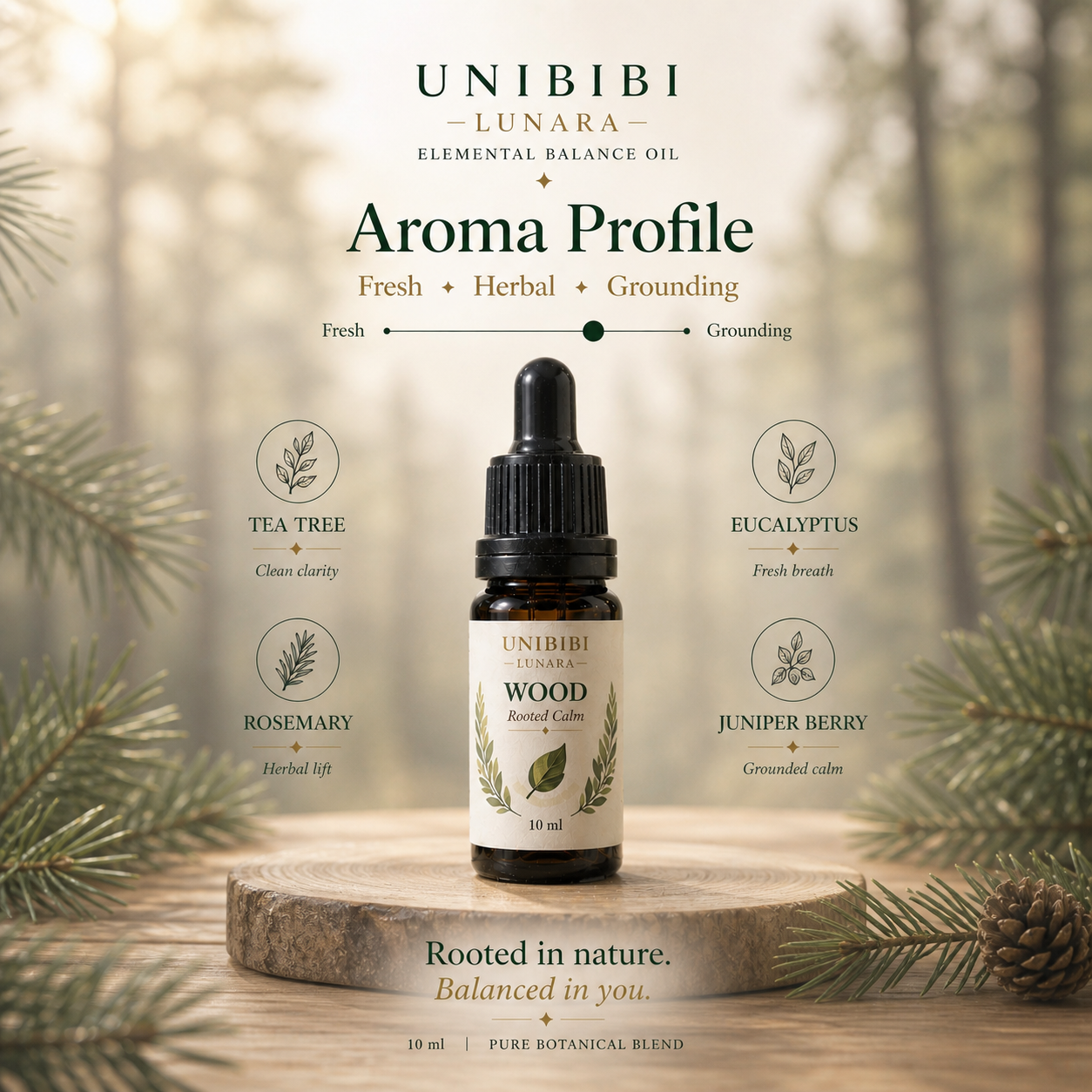 UNIBIBI LUNARA — WOOD (SKU LUR-EO-wood-10)